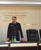 İsmayıllı Rayon Polis Şöbəsinin rəisi, polis-polkovniki Şəmşir Kazımov vəzifəsini vicdanla yerinə yetirir